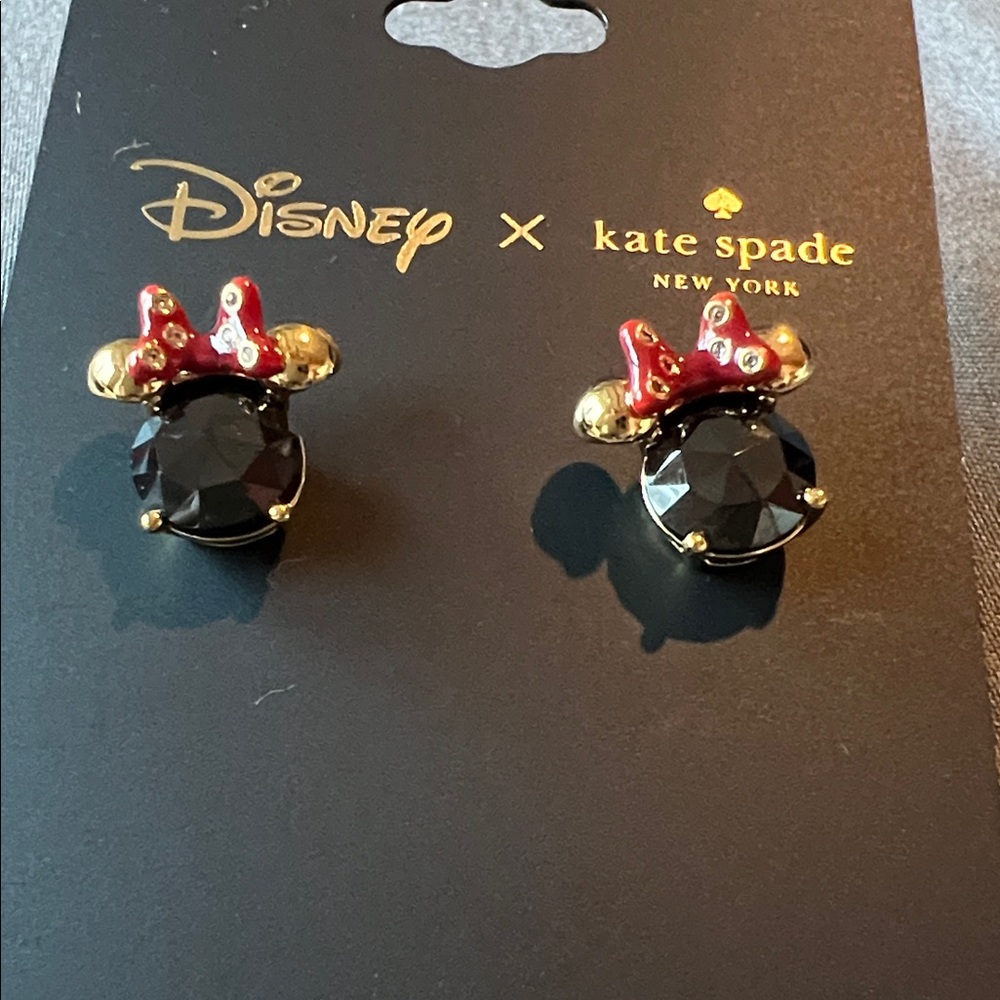 Kate Spade x Disney Black and Red Minnie Mouse Earrings - Picture 6 of 6